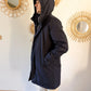 Parka longue fourrée mouton Laura Jo - Eric marine