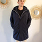 Parka longue fourrée mouton Laura Jo - Eric marine