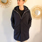 Parka longue fourrée mouton Laura Jo - Eric marine