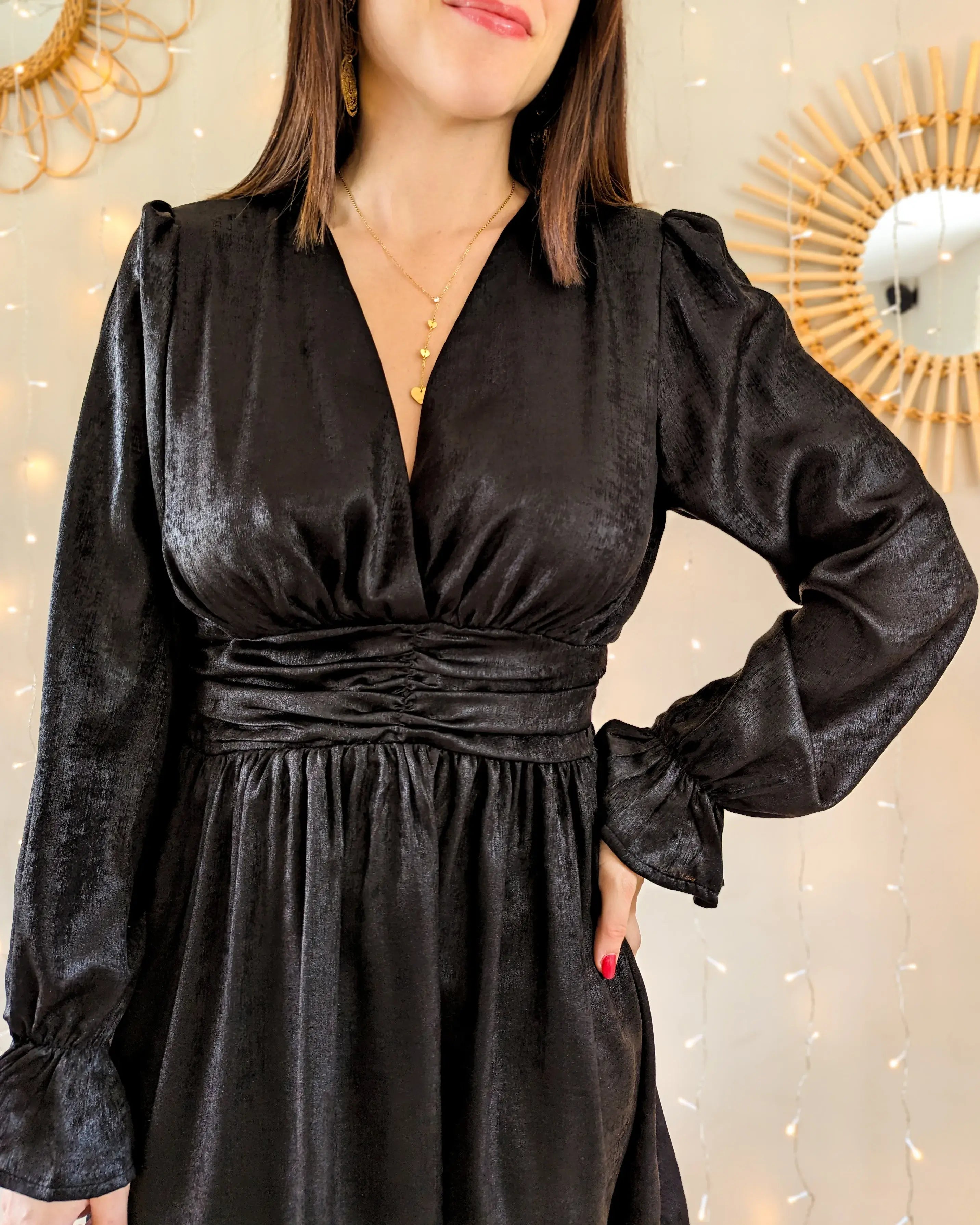 Robe courte - Nelly noire