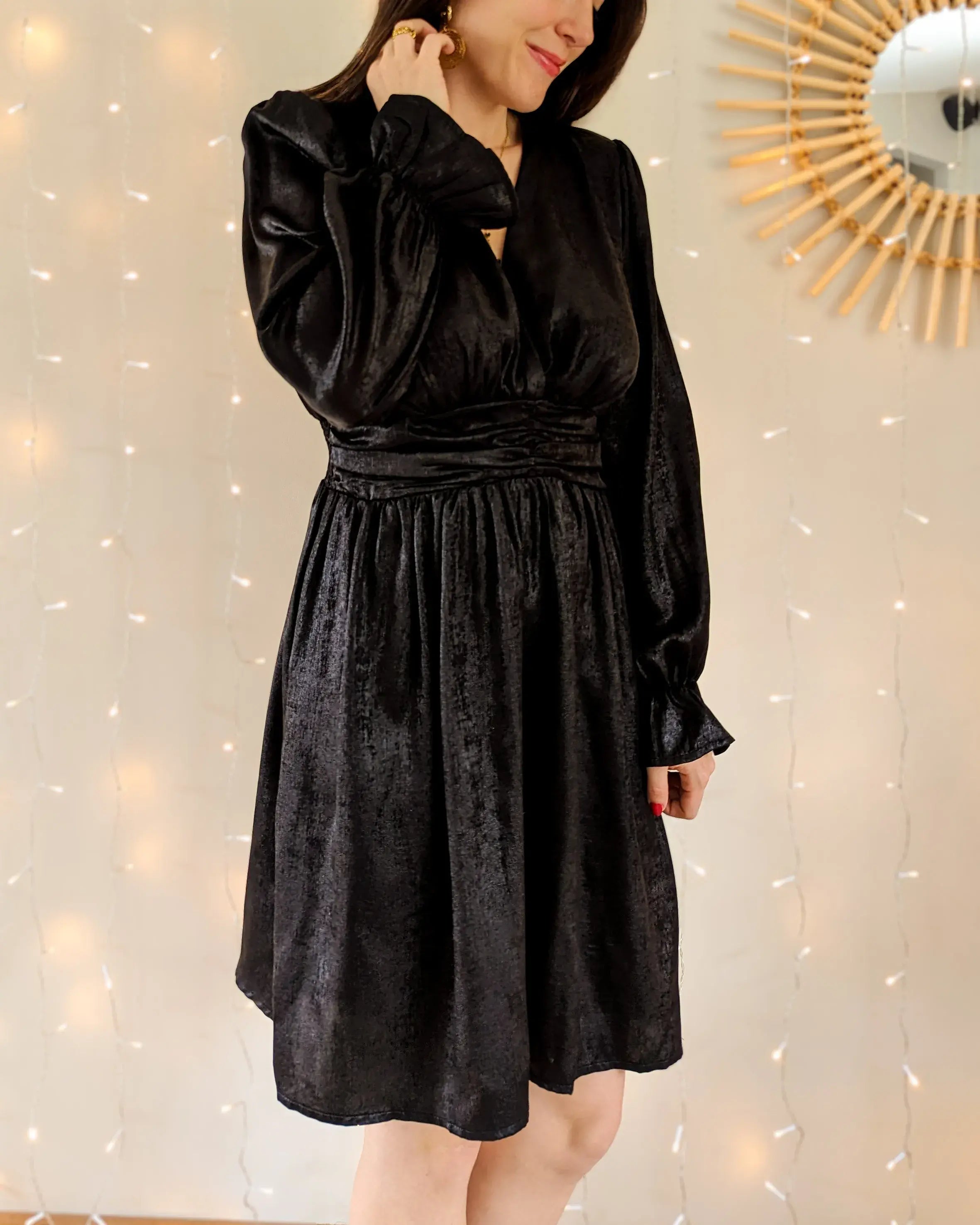 Robe courte - Nelly noire