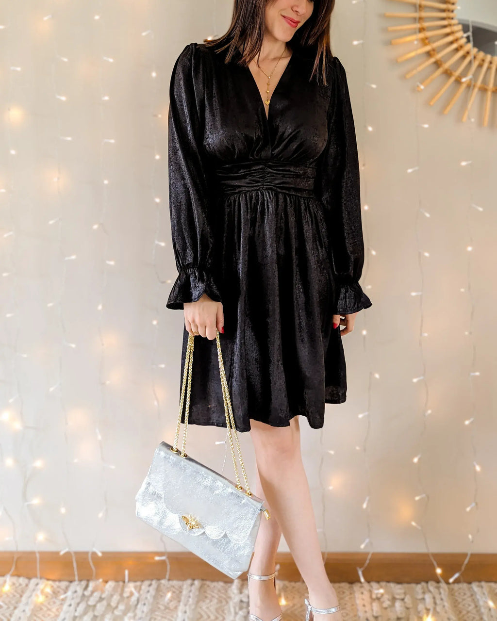 Robe courte - Nelly noire