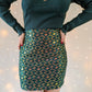 Jupe à sequins - Calia verte