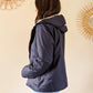 Imperméable rembourré mi-saison Laura Jo - Mandy court marine/doré