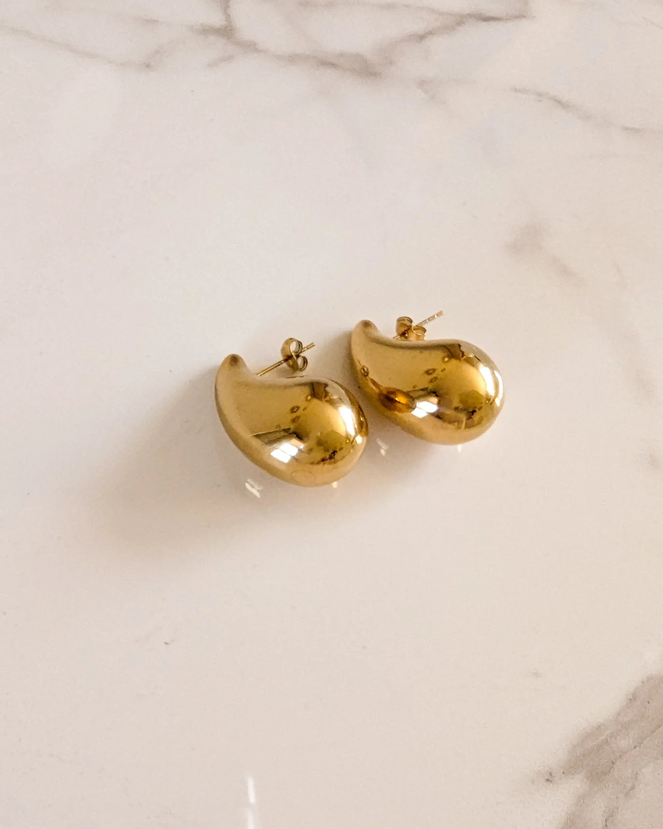 Boucles d'oreilles goutte dorées - Jaya