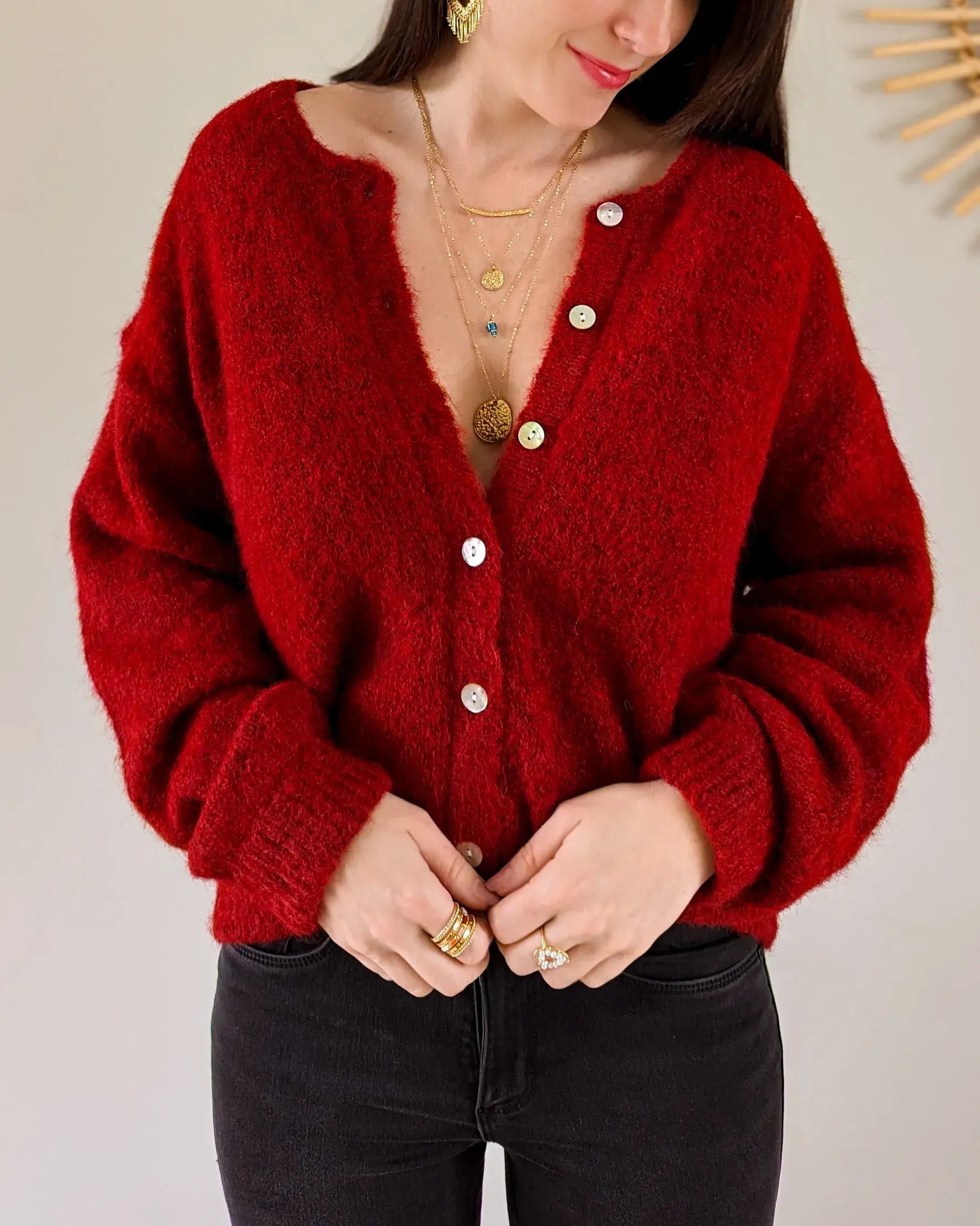 Gilet - Bobby bordeaux