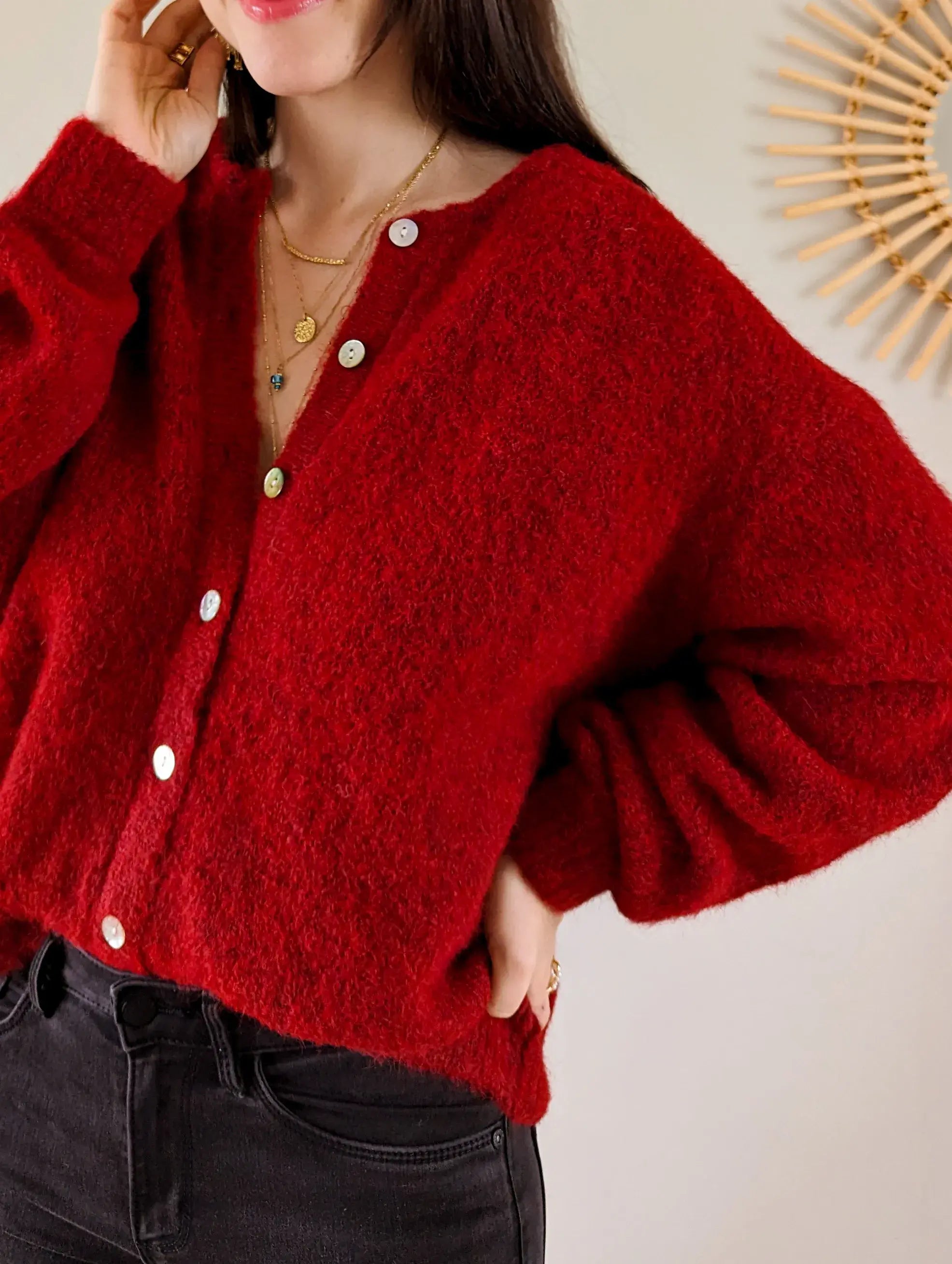 Gilet - Bobby bordeaux