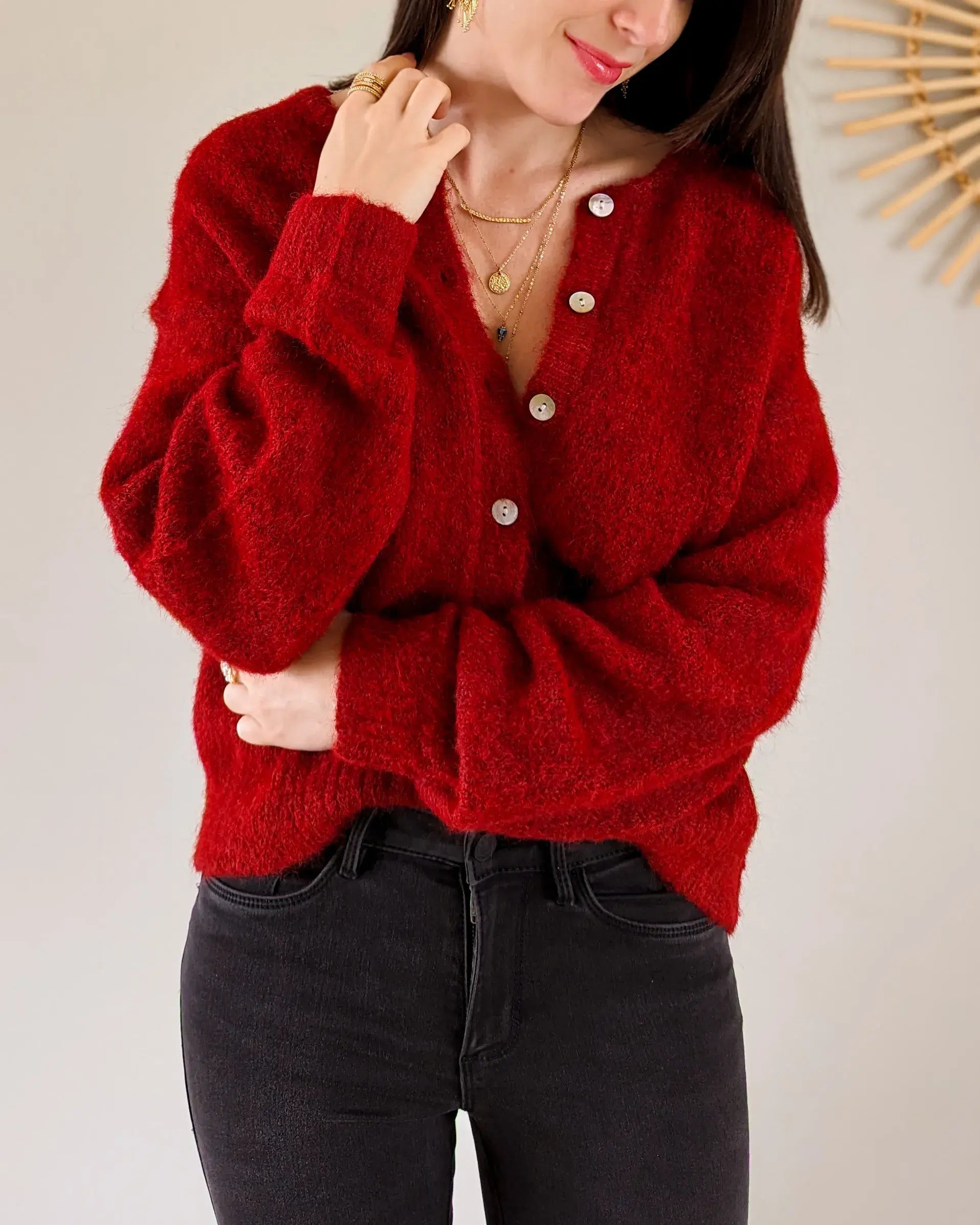 Gilet - Bobby bordeaux