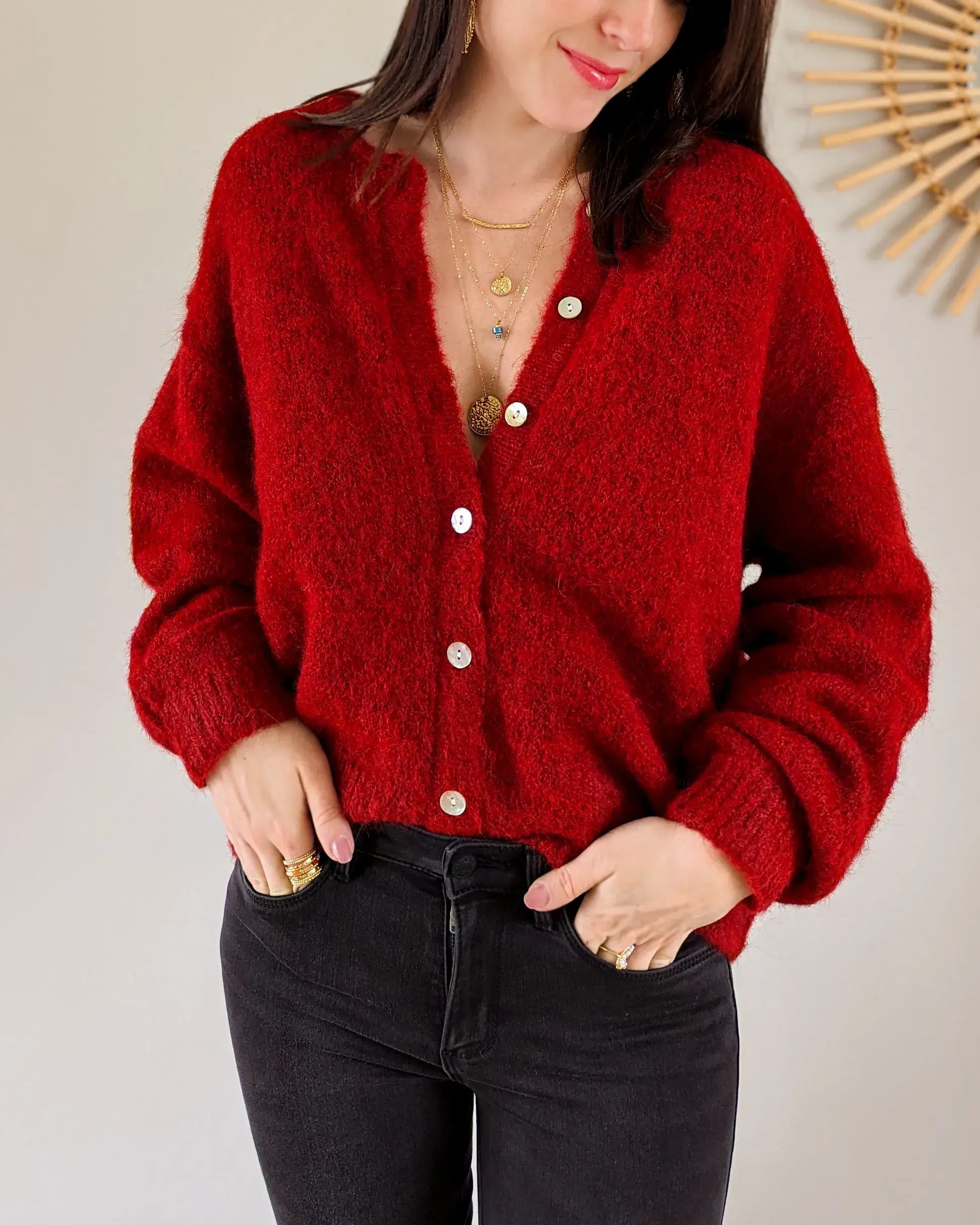 Gilet - Bobby bordeaux