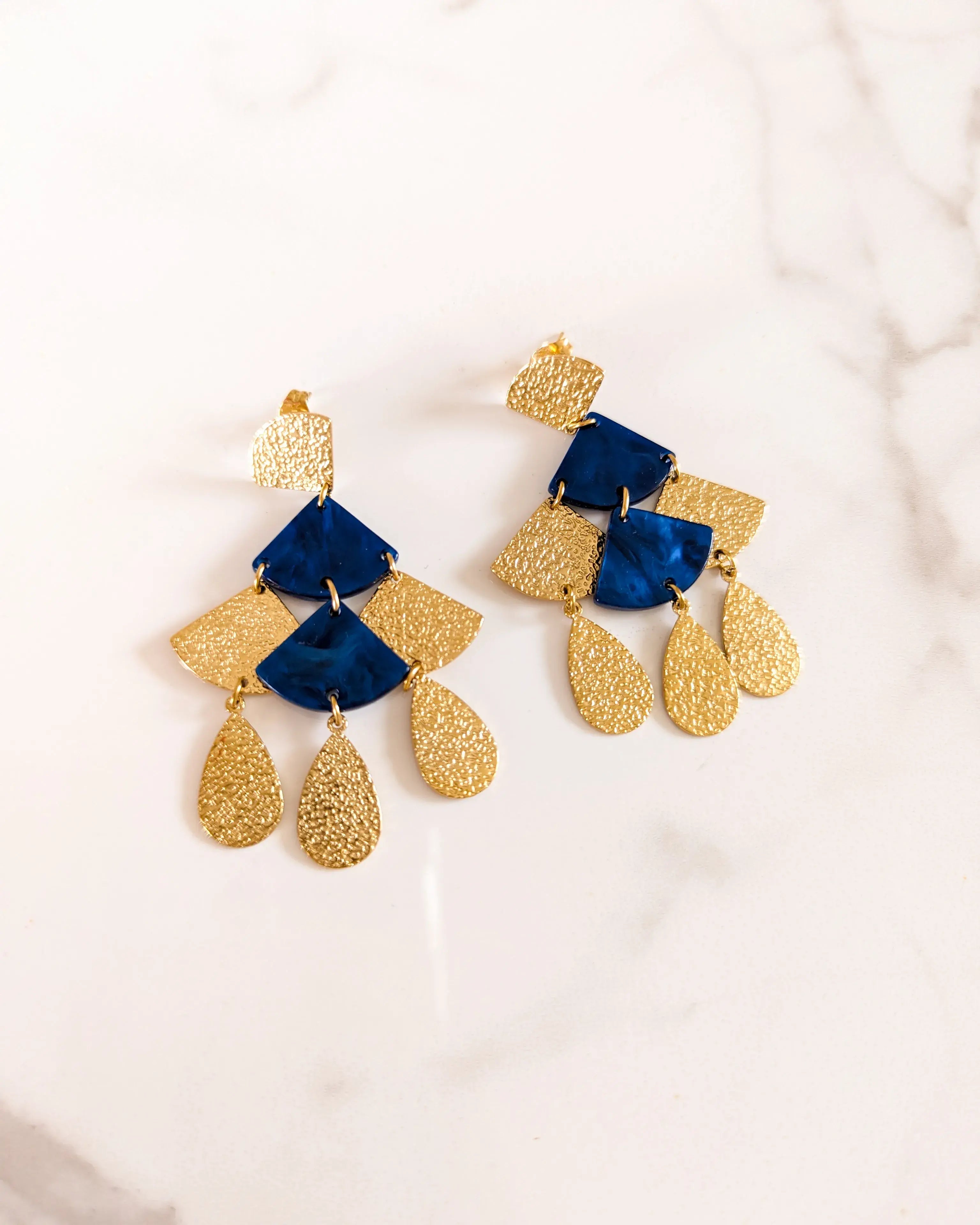 Boucles d'oreilles Soho bleues