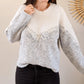 Pull à sequins - Talia gris