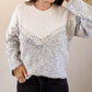 Pull à sequins - Talia gris