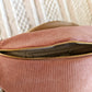 Sac banane en velours côtelé Ciao Boum - Masha rose