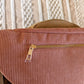Sac banane en velours côtelé Ciao Boum - Masha rose