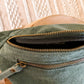 Sac banane en cuir velours - Hunter Sapin