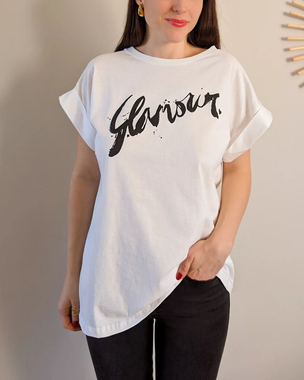 T-shirt blanc - Glamour