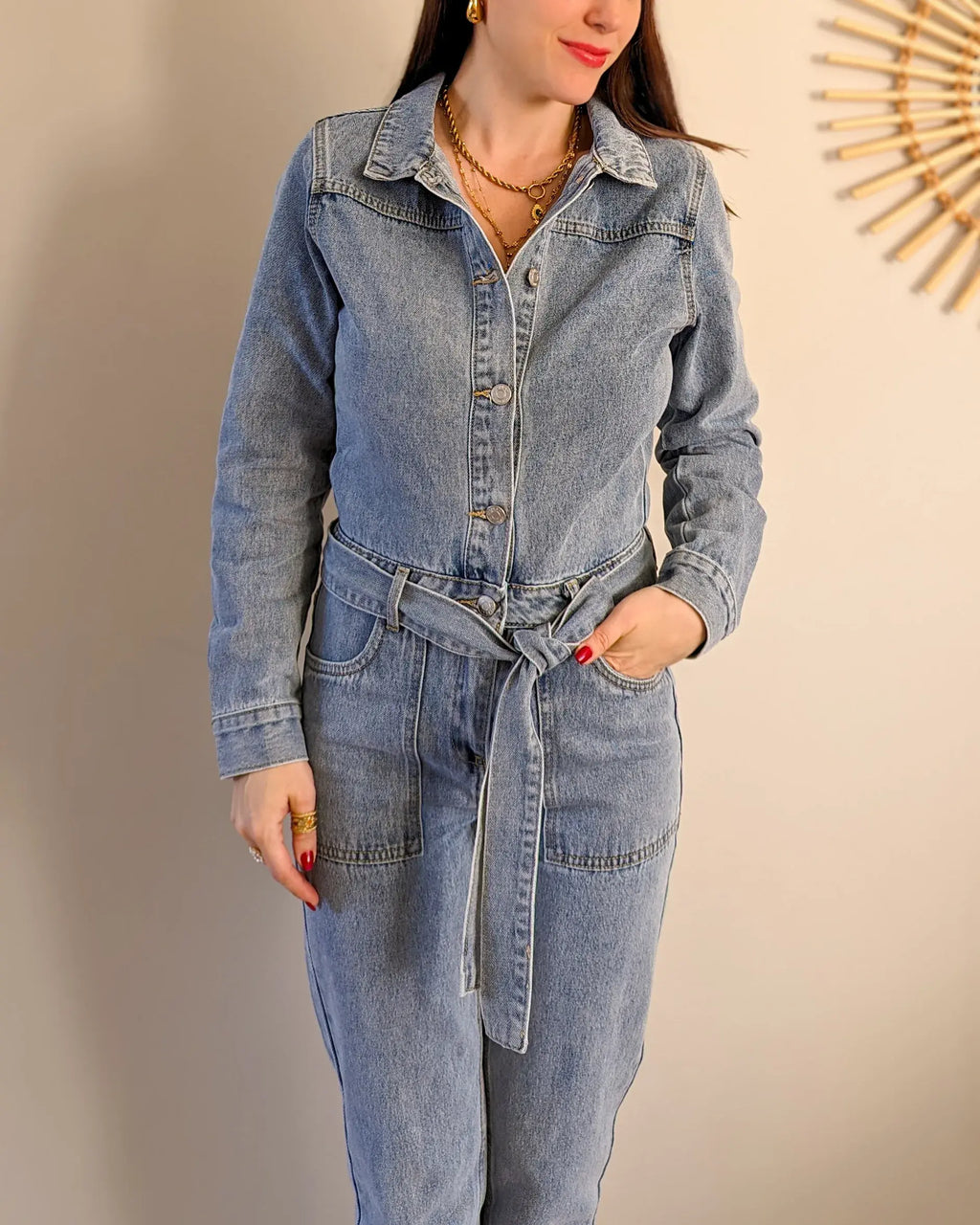 Combinaison en jean- Adixia