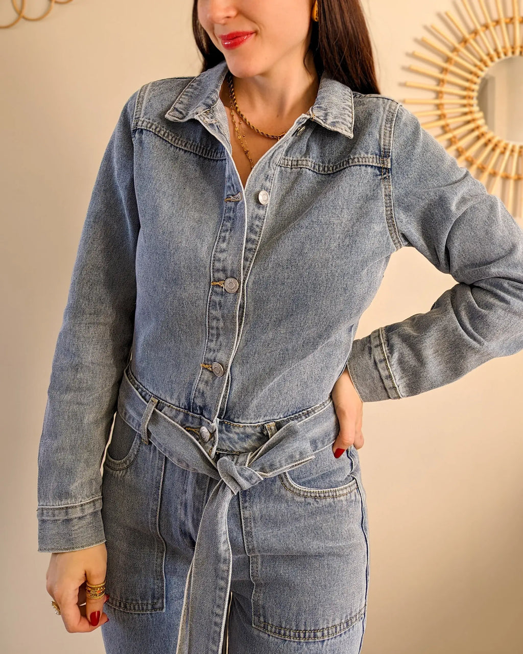 Combinaison en jean- Adixia