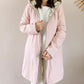 Imperméable rembourré mi-saison Laura Jo - Mandy long rose/doré