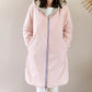 Imperméable rembourré mi-saison Laura Jo - Mandy long rose/doré