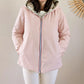 Imperméable rembourré mi-saison Laura Jo - Mandy court rose/doré