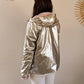 Imperméable rembourré mi-saison Laura Jo - Mandy court rose/doré