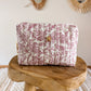 Trousse en coton matelassé rose - Atelier Paname