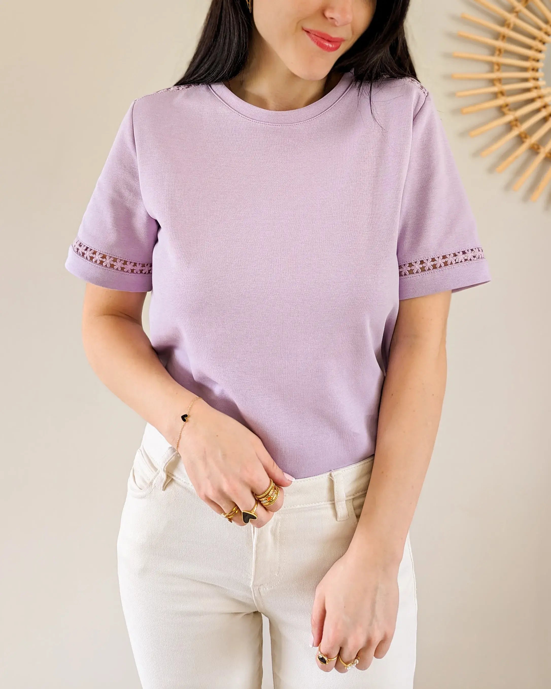 T-shirt violet - Lina