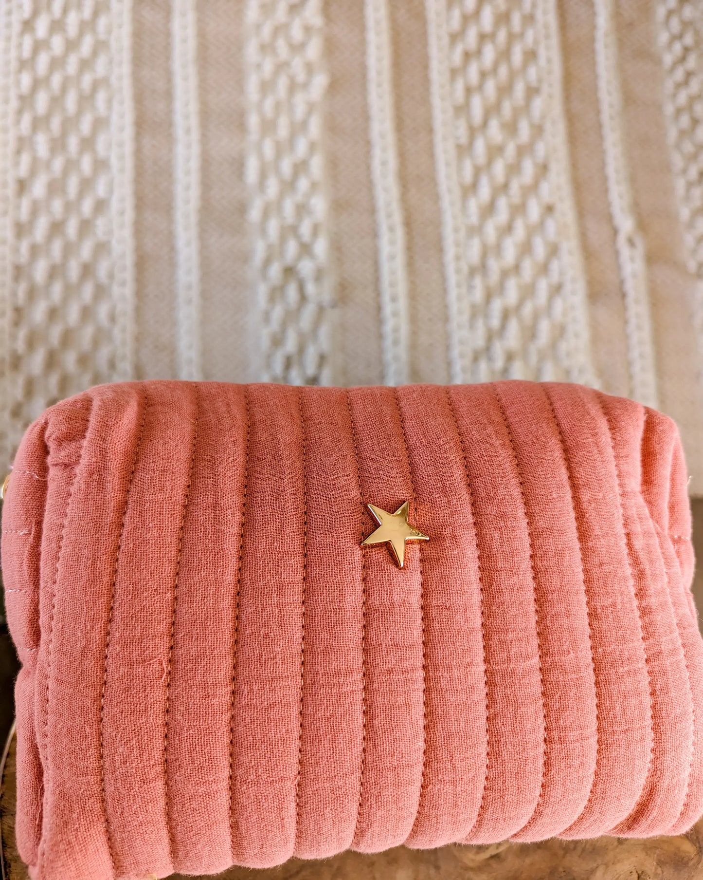 Trousse en coton matelassé - Atelier Paname Pêche