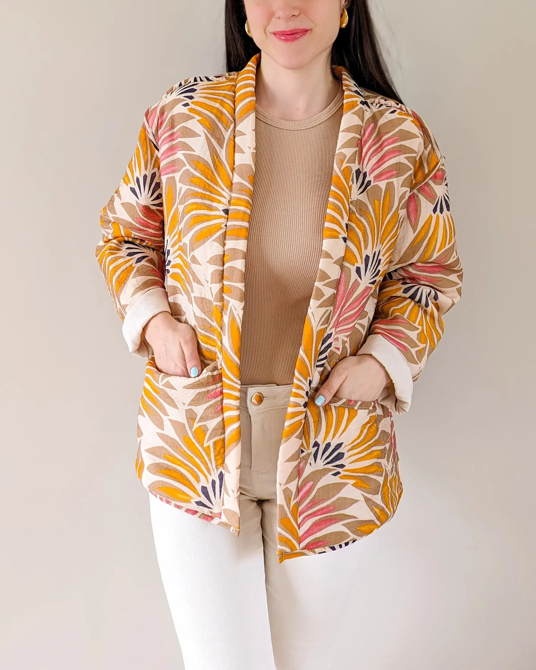 Veste fleurie online