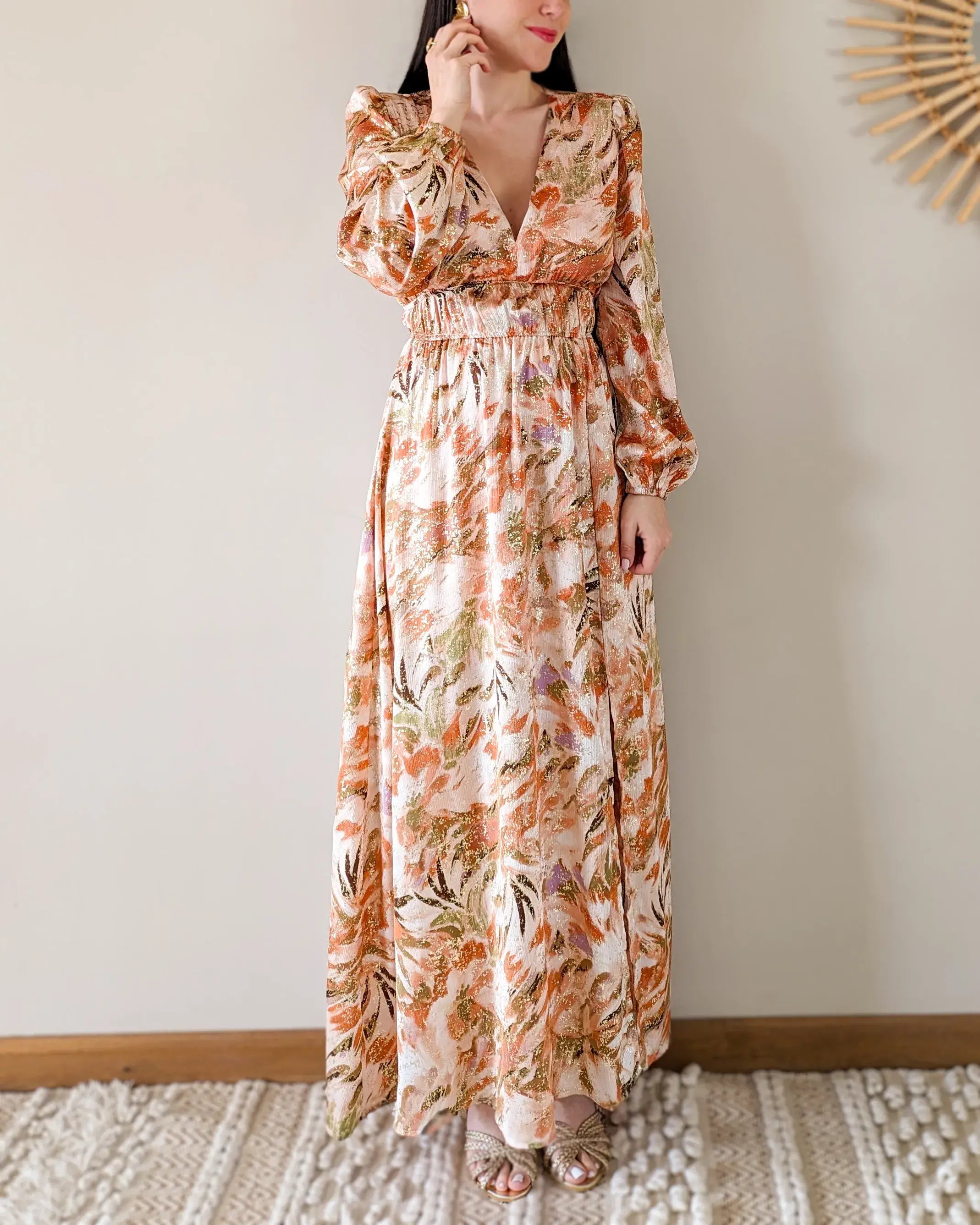Robe longue - Serena orange