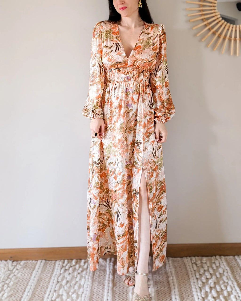 Robe longue - Serena orange