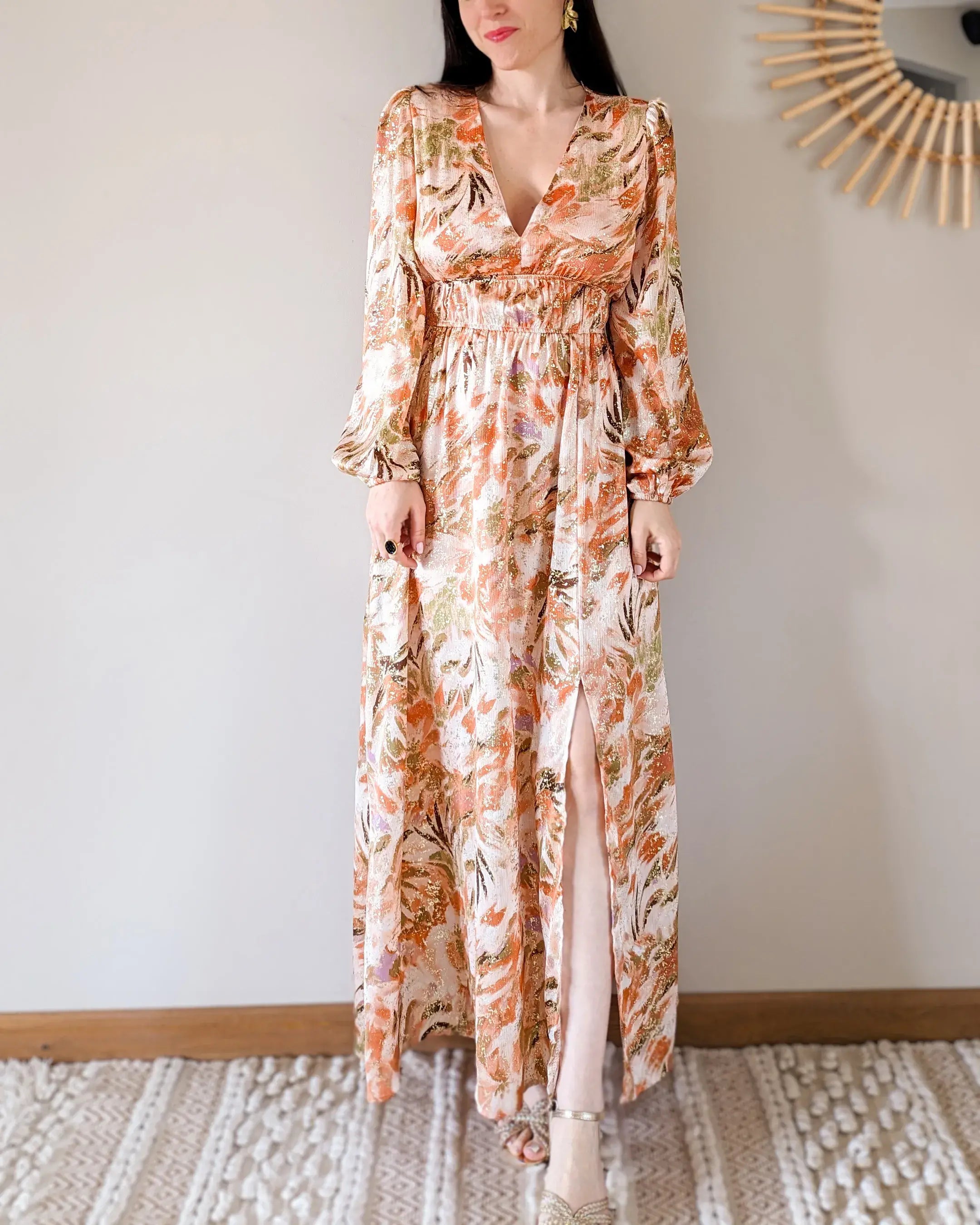 Robe longue - Serena orange