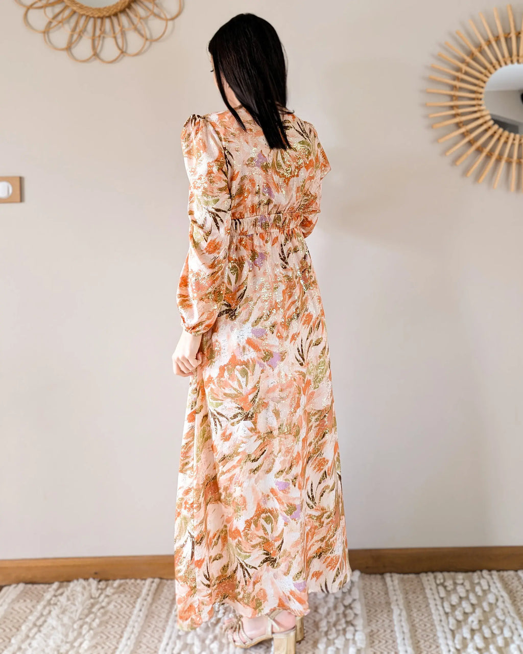 Robe longue - Serena orange