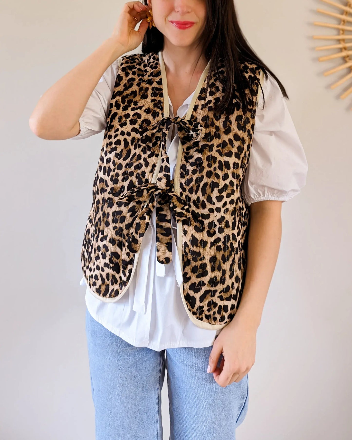 Veste à nœuds - Malone léopard