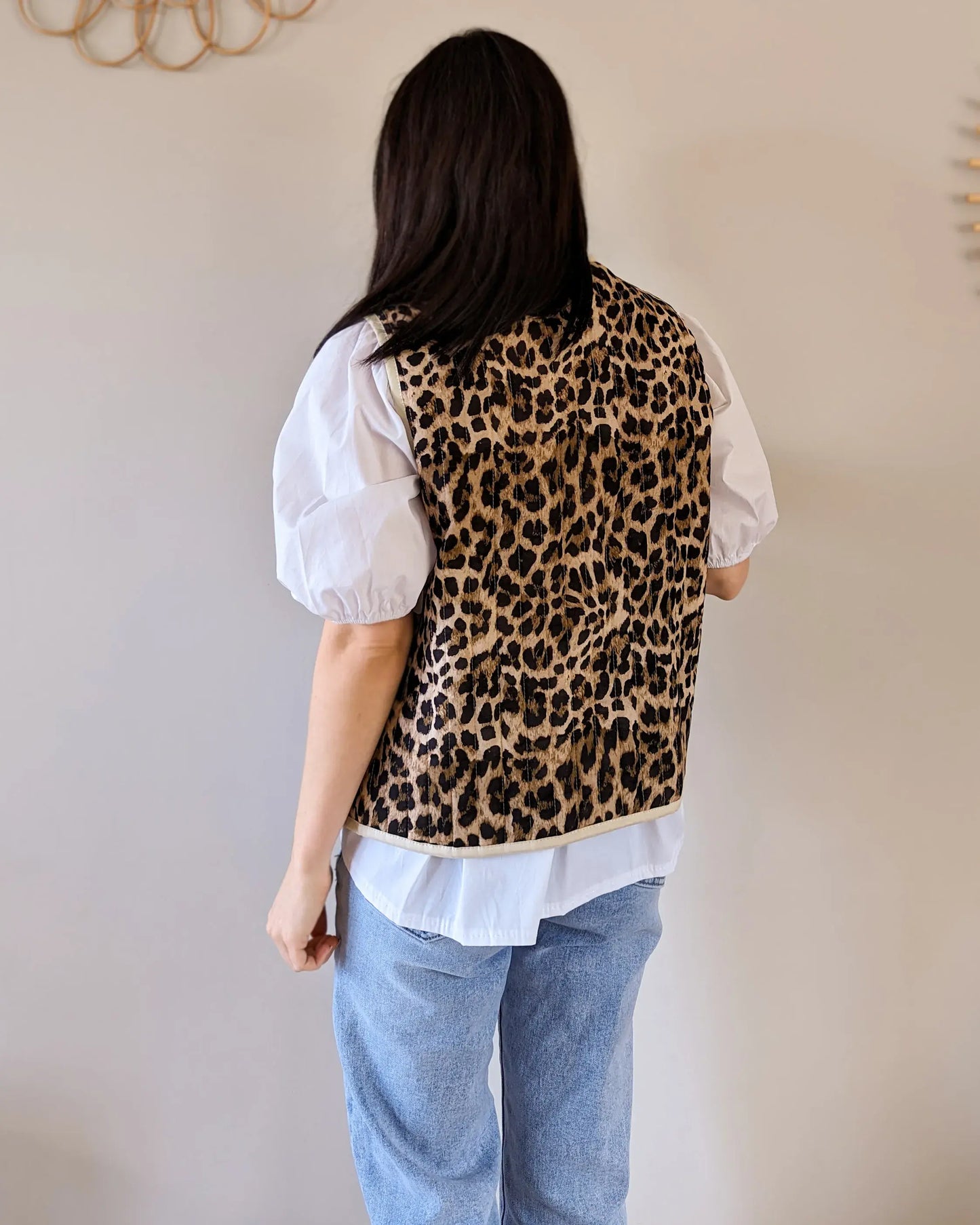Veste à nœuds - Malone léopard