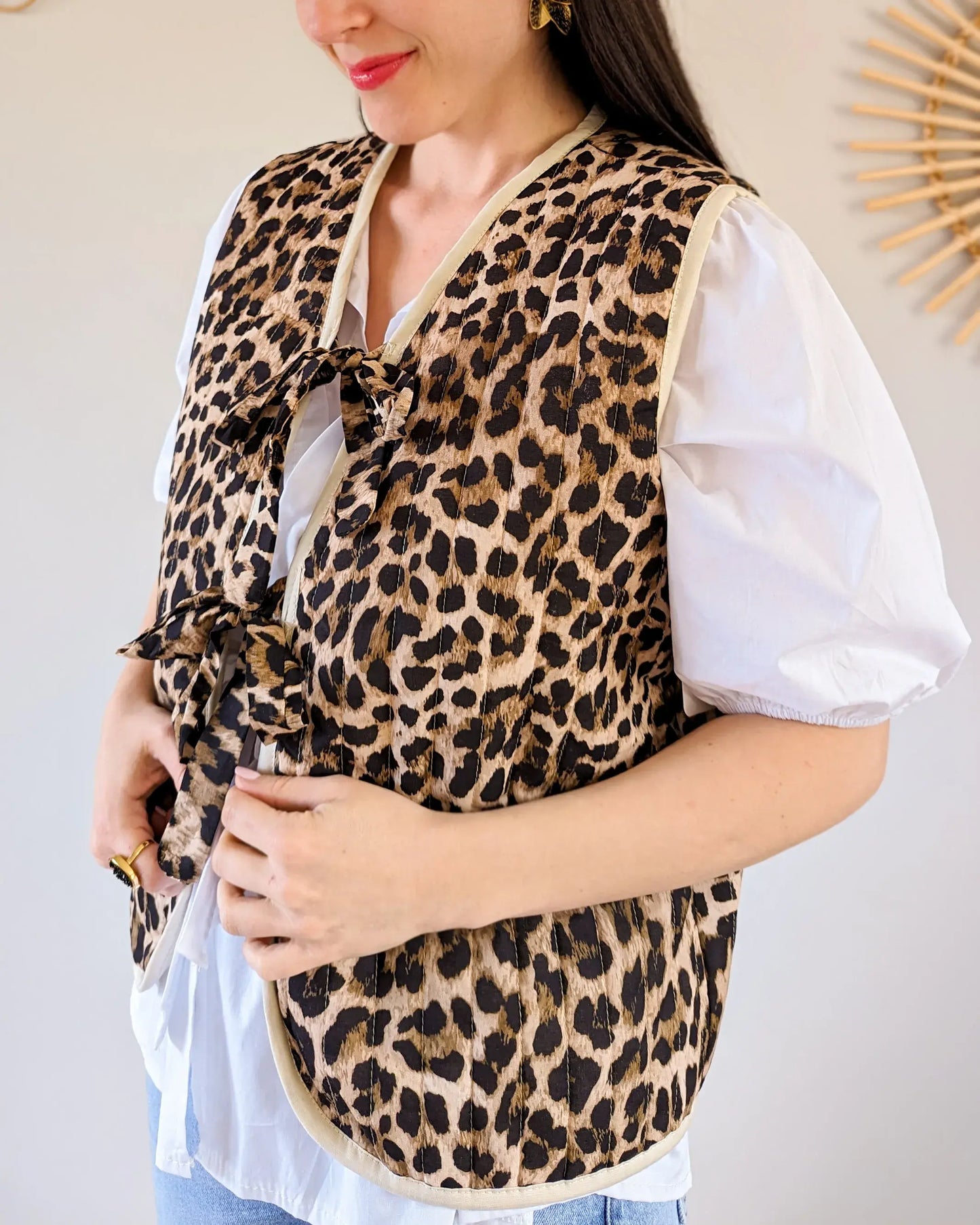 Veste à nœuds - Malone léopard