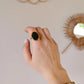 Bague résine anthracite - Meredith