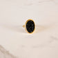 Bague résine anthracite - Meredith