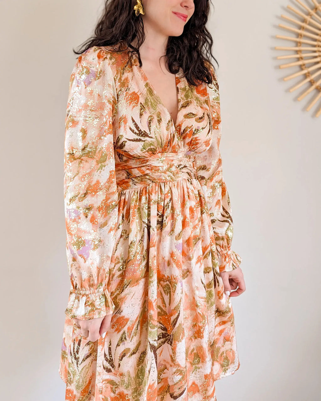 Robe courte - Milena orange