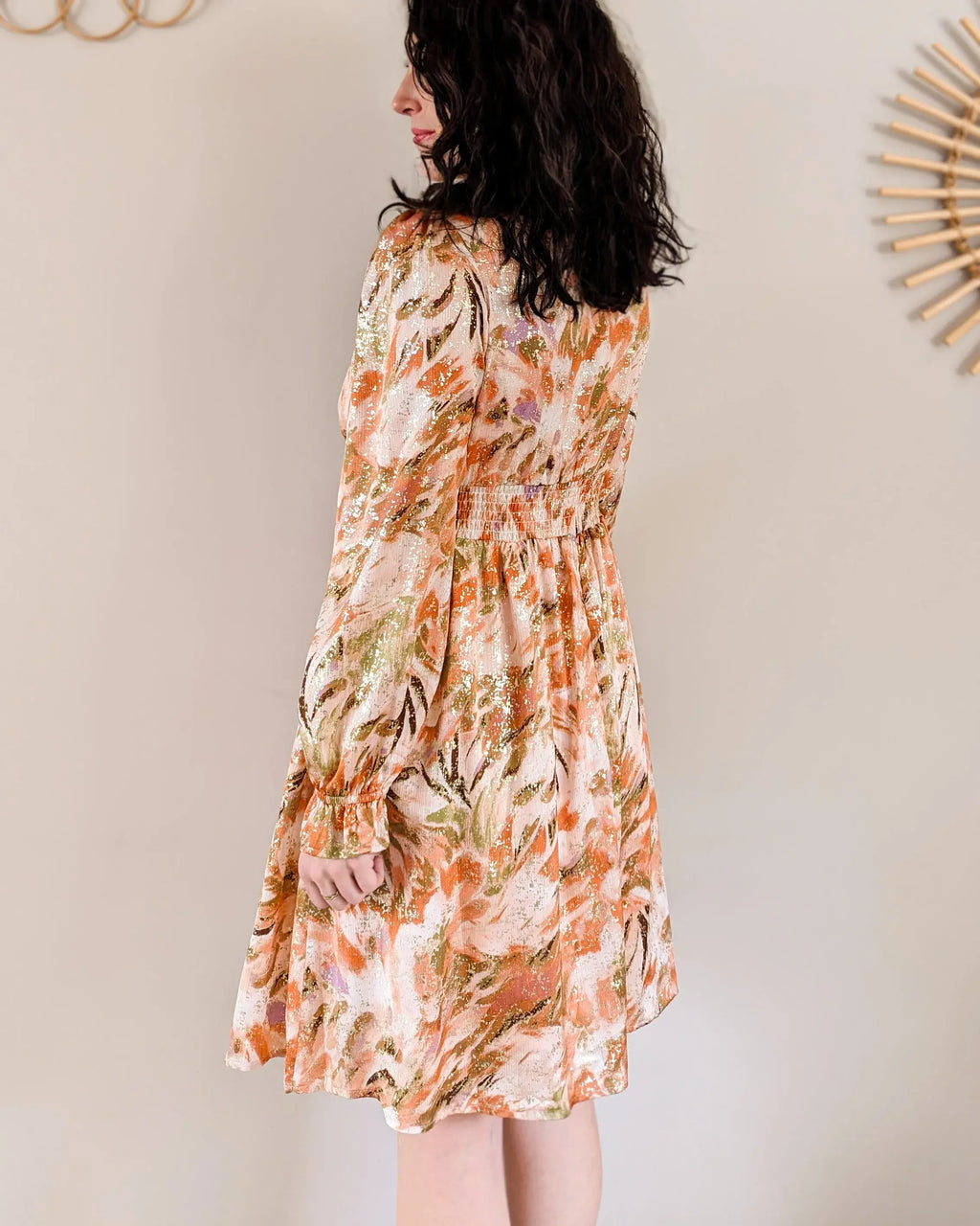 Robe courte - Milena orange