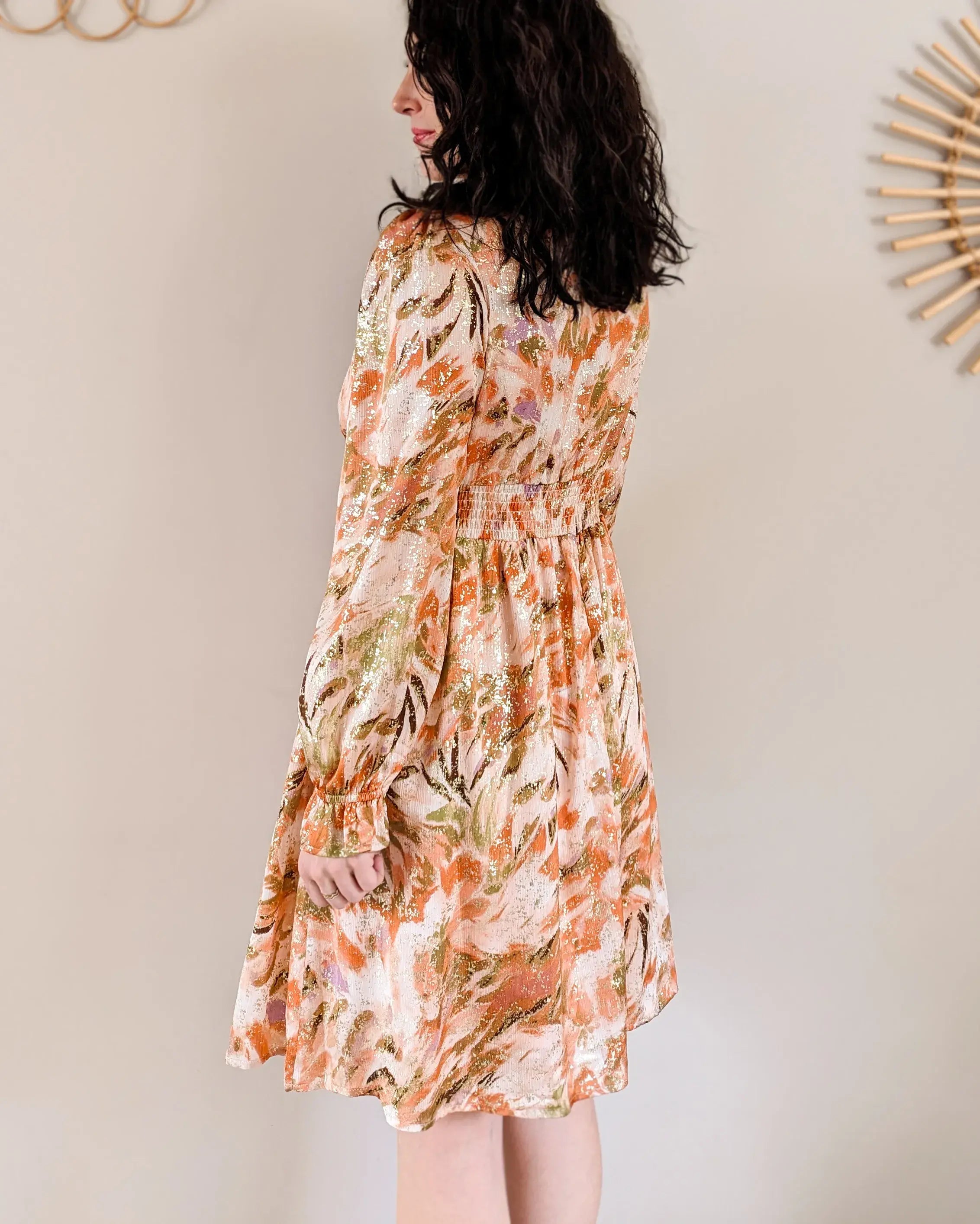 Robe courte - Milena orange