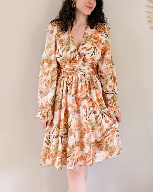 Robe courte - Milena orange