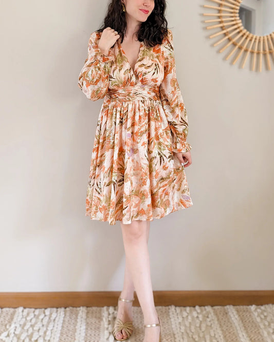 Robe courte - Milena orange