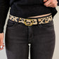 Ceinture en cuir - Léopard