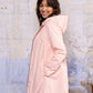 Imperméable réversible Laura Jo rose/dorée - Elena longue