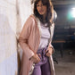 Imperméable réversible Laura Jo rose/dorée - Elena longue