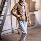 Imperméable rembourré mi-saison Laura Jo - Mandy court camel/doré