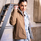 Imperméable rembourré mi-saison Laura Jo - Mandy court camel/doré