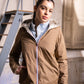 Imperméable rembourré mi-saison Laura Jo - Mandy court camel/doré